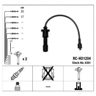 Высоковольтные провода зажигания, комплект NGK 6301 166988 RF3QQZ RC-HD 1204 - Изображение 5