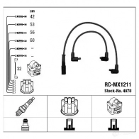 Высоковольтные провода зажигания, комплект NGK Q7ZTG1 4978 R C-MX1211 166644