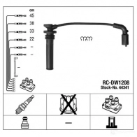 Высоковольтные провода зажигания, комплект NGK RC-D W1208 1424389772 BADIRJE 44341 - Изображение 5