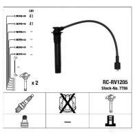 Высоковольтные провода зажигания, комплект NGK ES85AL 7706 167445 RC-RV12 05 - Изображение 2