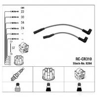 Высоковольтные провода зажигания, комплект NGK 167595 RC-CR3 10 IL4DBV6 8294 - Изображение 2