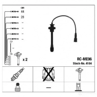 Высоковольтные провода зажигания, комплект NGK 165792 RC- ME96 E9ZW1 4104 - Изображение 2