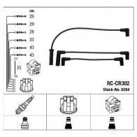 Высоковольтные провода зажигания, комплект NGK RC-CR 302 8284 RZW262 167588 - Изображение 2