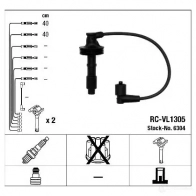 Высоковольтные провода зажигания, комплект NGK RC-VL 1305 QDAUT 166990 6304