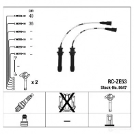 Высоковольтные провода зажигания, комплект NGK RC-ZE5 3 167666 BV2TI 8647 - Изображение 2