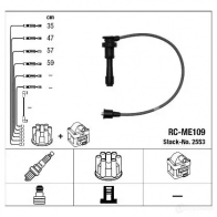 Высоковольтные провода зажигания, комплект NGK WLSP27 164917 2553 RC-ME 109