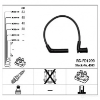 Высоковольтные провода зажигания, комплект NGK 23ATX3 4063 RC-FD120 9 165777
