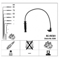 Высоковольтные провода зажигания, комплект NGK 167577 RC-RV 301 7K5B7 8266 - Изображение 2