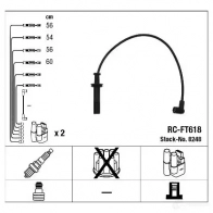 Высоковольтные провода зажигания, комплект NGK RC-FT6 18 167573 8248 JVTFAVW - Изображение 2