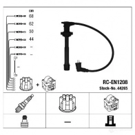 Высоковольтные провода зажигания, комплект NGK 61G5DI RC-E N1208 166066 44265