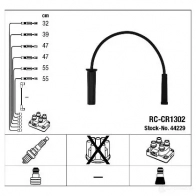 Высоковольтные провода зажигания, комплект NGK 166037 44229 B4MWG1 RC-CR 1302