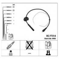 Высоковольтные провода зажигания, комплект NGK 0660 RC-F T414 164241 19ER1Y1