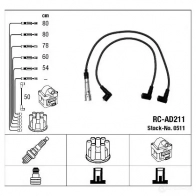 Высоковольтные провода зажигания, комплект NGK 0511 164185 O1XGA RC -AD211 - Изображение 2