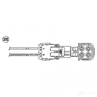 Лямбда зонд, кислородный датчик NGK U6G8QSW OZA44 8-E43 Renault Megane (BA) 1 Хэтчбек 2.0 16V (BA0H) 147 л.с. 1996 – 2003 0282