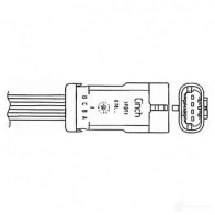 Лямбда зонд, кислородный датчик NGK Z8AOOW 5698 OZA660-E E12 Renault Laguna (B56) 1 Хэтчбек 1.8 16V (B563. B564) 120 л.с. 1998 – 2001