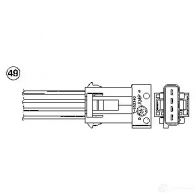 Лямбда зонд, кислородный датчик NGK O ZA448-E57 0492 Peugeot 306 1 (7D, N3, N5) Кабриолет 2XYD9