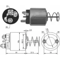 Втягивающее реле стартера HOFFER ZM1597 6646053 2615157 15 97