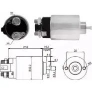 Втягивающее реле стартера HOFFER ZM392 2615260 6646156 3 92
