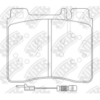 Тормозные колодки дисковые, комплект NIBK 1439897817 PN0029W 2LPE H6 - Изображение 2