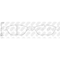 Тормозные колодки дисковые, комплект NIBK 1439897822 3A KTC PN0102W - Изображение 2