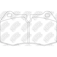 Тормозные колодки дисковые, комплект NIBK PN0165C 1439897825 U VLESV
