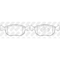 Тормозные колодки дисковые, комплект NIBK PN0171 1439897827 RB 8J2