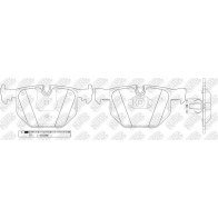 Тормозные колодки дисковые, комплект NIBK 4582431709524 PN0228W 9 C4XOQ 59373376 - Изображение 2