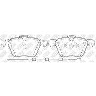 Тормозные колодки дисковые, комплект NIBK PN0483W 1270837570 G T5SXO - Изображение 2