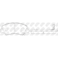 Тормозные колодки высокоэффективные NIBK ZWVYDB 7 1436738080 PN0537S - Изображение 4