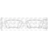 Тормозные колодки высокоэффективные NIBK 1436738081 PEID W PN0538S - Изображение 4