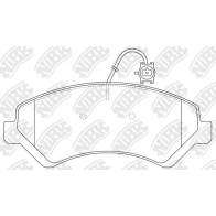 Тормозные колодки дисковые, комплект NIBK C 7KZOA PN0677W 1439897850