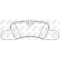 Тормозные колодки дисковые, комплект NIBK 1436738140 L 37OK5 PN0751