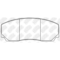 Тормозные колодки высокоэффективные NIBK 1440123374 L1MK AMM PN0811S