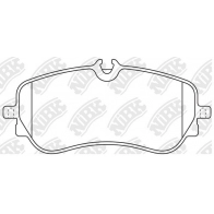 Тормозные колодки дисковые, комплект NIBK GVJ0WU I PN0867 Volkswagen Crafter