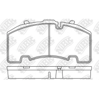Тормозные колодки дисковые, комплект NIBK 1439897868 PN0925 KGS JJNU - Изображение 2