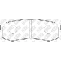 Тормозные колодки высокоэффективные NIBK PN1243S PC3 6C 1436738191 - Изображение 3