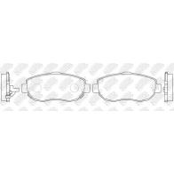 Тормозные колодки дисковые, комплект NIBK PN1324C 1439897877 P1 OYNTU