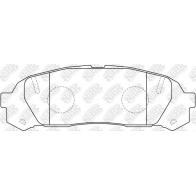 Тормозные колодки высокоэффективные NIBK A 4F1K PN1409S 1436738193 - Изображение 3
