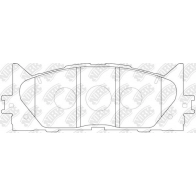 Тормозные колодки дисковые, комплект NIBK 3 J59C PN1521 4582431702853 3835265 - Изображение 2