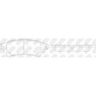 Тормозные колодки высокоэффективные NIBK PN1846S NDE6NI W 1436738211 - Изображение 3