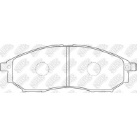 Тормозные колодки высокоэффективные NIBK MNEEKH 1 PN2444S 1436738223 - Изображение 4
