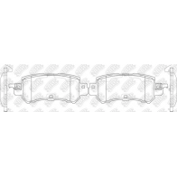 Тормозные колодки высокоэффективные NIBK LKCCW H2 PN25001S 1436738226 - Изображение 3