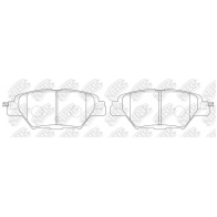 Тормозные колодки дисковые, комплект NIBK Mazda CX-9 (TC) 2 2016 – 2020 2G WW2O0 PN2516