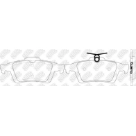 Тормозные колодки высокоэффективные NIBK 1436738233 PN2702S RR XZ2 - Изображение 5