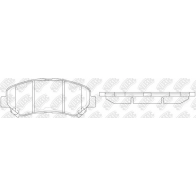 Тормозные колодки высокоэффективные NIBK Nissan X-Trail (T31) 2 Кроссовер 2.0 dCi 4x4 150 л.с. 2007 – 2013 G4D 2W PN2801S