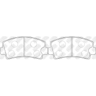 Тормозные колодки дисковые, комплект NIBK PN5024 1439897925 80O OJ