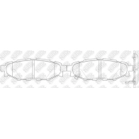 Тормозные колодки высокоэффективные NIBK 1436738273 PN7501S UBX MA - Изображение 4