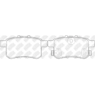 Тормозные колодки высокоэффективные NIBK 1436738287 Z39 HVF PN8864S - Изображение 4