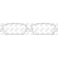 Тормозные колодки высокоэффективные NIBK 1436738289 PN8866S O5Z NR6G - Изображение 4