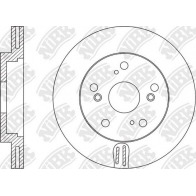 Тормозной диск NIBK Honda Civic 9 (FK) Универсал 1.6 i DTEC (FK3) 120 л.с. 2014 – 2024 RN1600 Z FHHRP